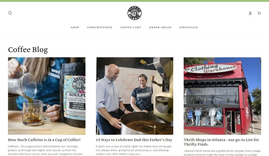 Bizarre Coffee's blog